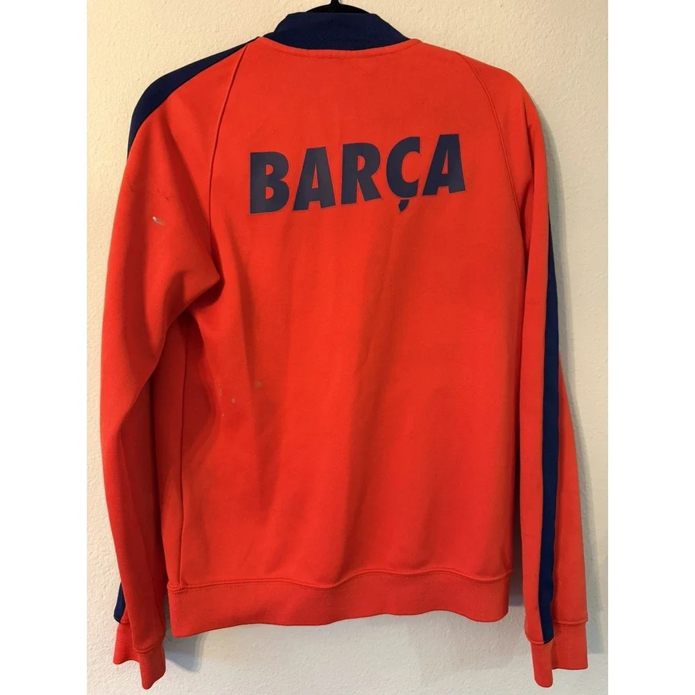Barcelona FC Men's Nike‎ Red La Liga Soccer Football Jacket - Size Small